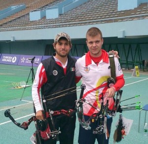 Adolfo Medina y Alex Gonzalez mundial tiro arco china