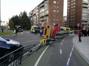 camion bomberos volcado valladolid