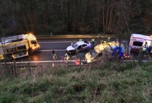 accidente con coche radar