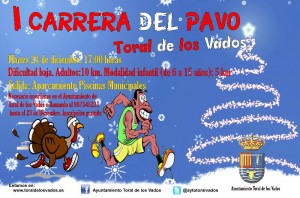 cartel I carrera pavo