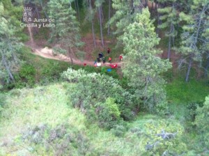 rescate ciclista león