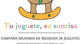 Cartel recogida Juguetes PSOE bembibre