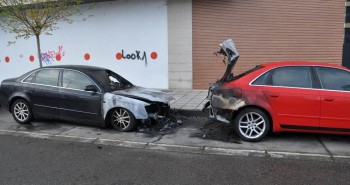 incendio coches rosaleda