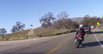 motero volando