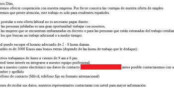phissing oferta empleo
