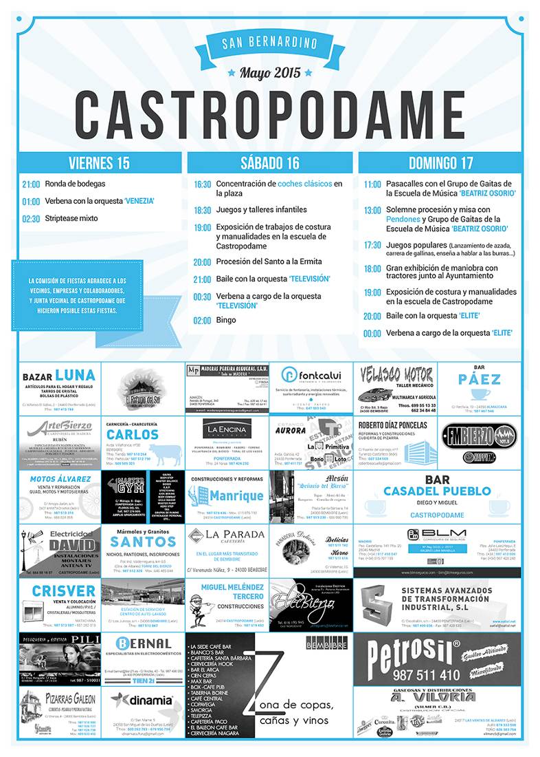 cartel castropodame 2015