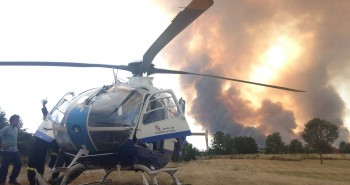 helicoptero astorga incendio fuego