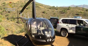 droga en helicópteros guardia civil