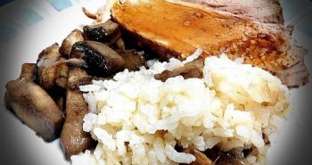 rollo ternera arroz champiñones