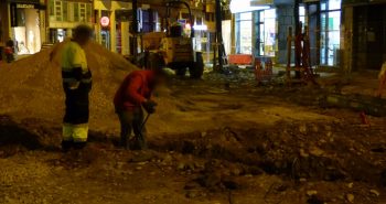 técnicos reparan fibra ave maria