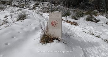 camino santiago nieve nevada