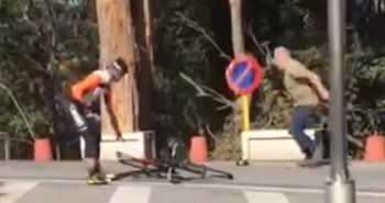 camionero martillo ciclista