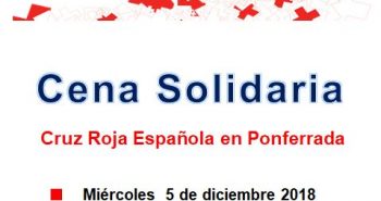 cartel cena cruz roja ponferrada