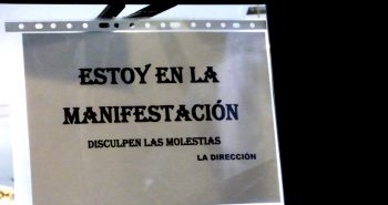 cartel comercio peatonalizacion
