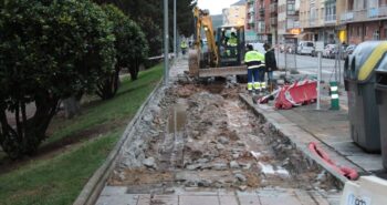 Obra aceras Avenida del Bierzo 2
