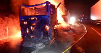 Incendio camión A-6 Ribera Folgoso 3