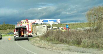 camion volcado camponaraya