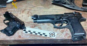211110 FOTO 2 operación DRAPICO (detención ilegal y explotación sexual). Pistolas-detonadoras.GUARDIA CIVIL