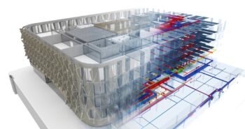 Edificio visto con el sistema BIM