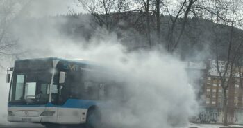 autobus ardiendo
