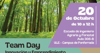 Cartel 'Team Day Forestal' Campus de Ponferrada