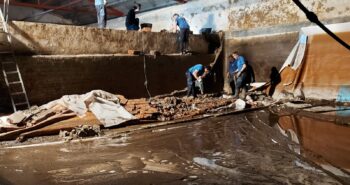 Caída muro en 2024 depósito de recepción agua